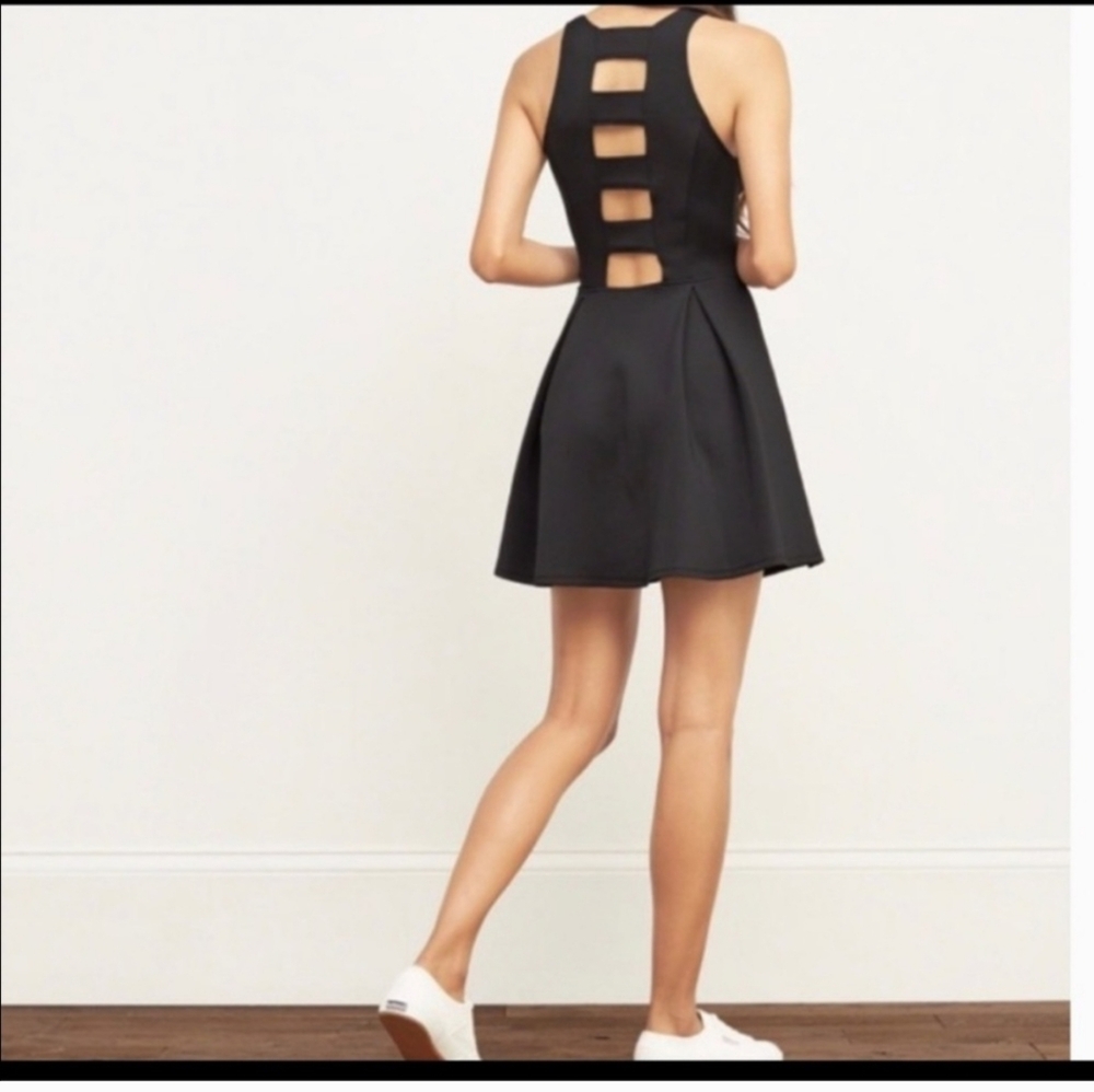 Abercrombie & Fitch Black Jersey Mini Dress - Size XS - Picture 2 of 6